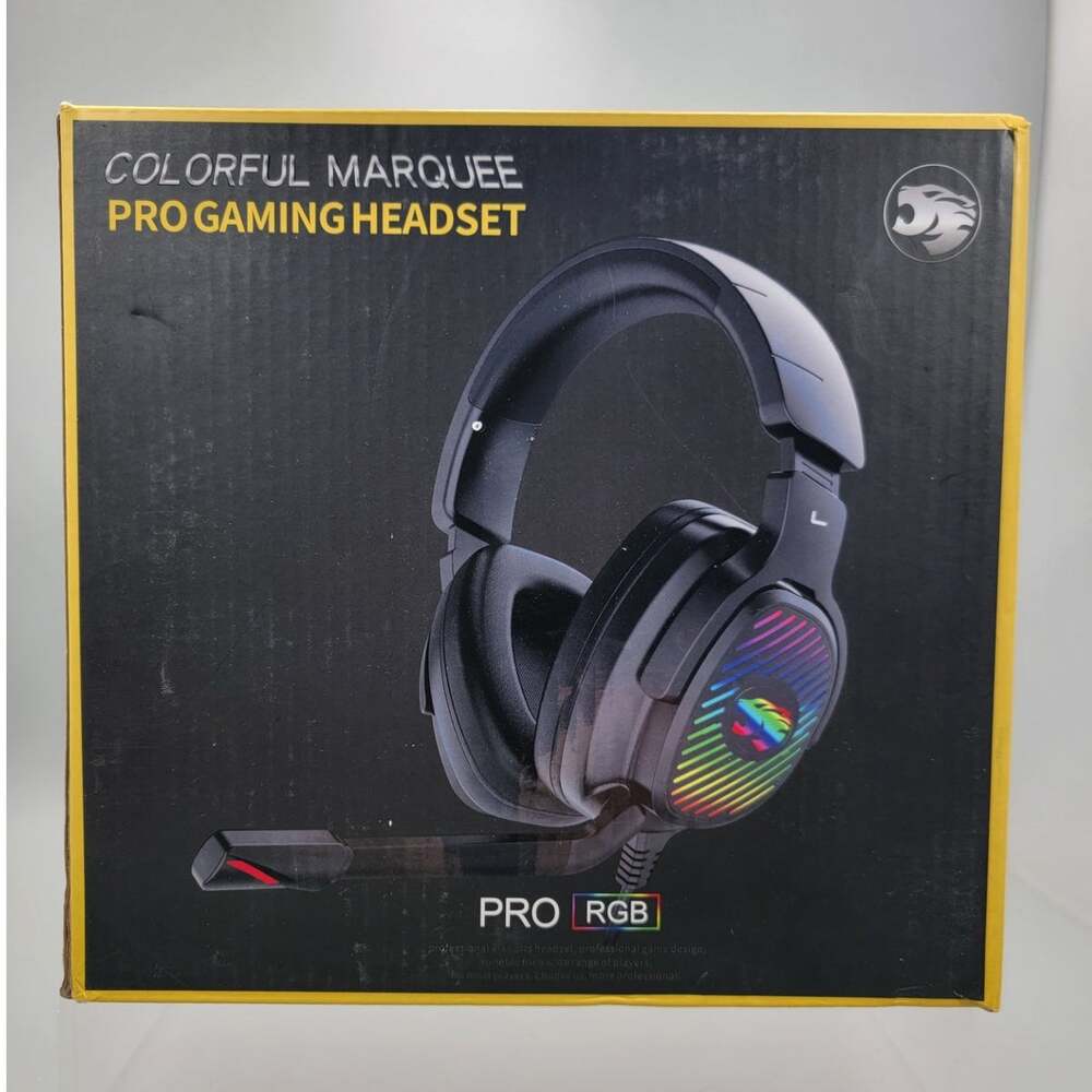 Colorful Marquee Pro Gaming Headset, Noise Cancelling Microphone RGB